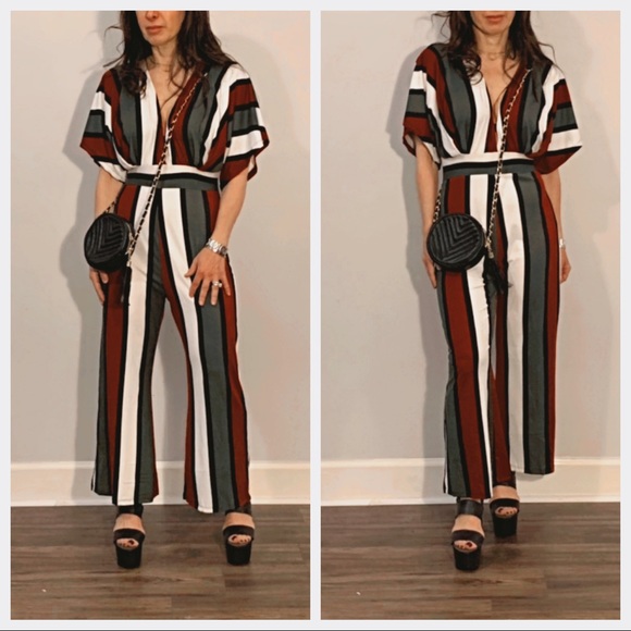 ✨LAST ONE✨Gorgeous ankle length striped jumpsuit - Picture 8 of 8